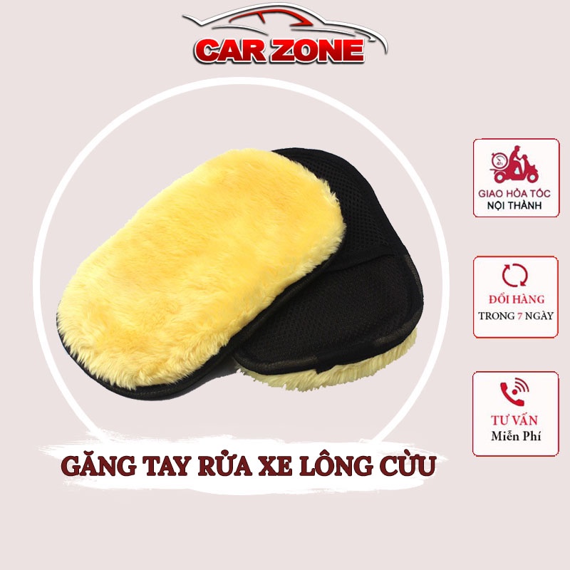 Găng Tay Rửa Xe Ô Tô Chuyên Dụng Lông Cừu VER2 – 1 Chiếc