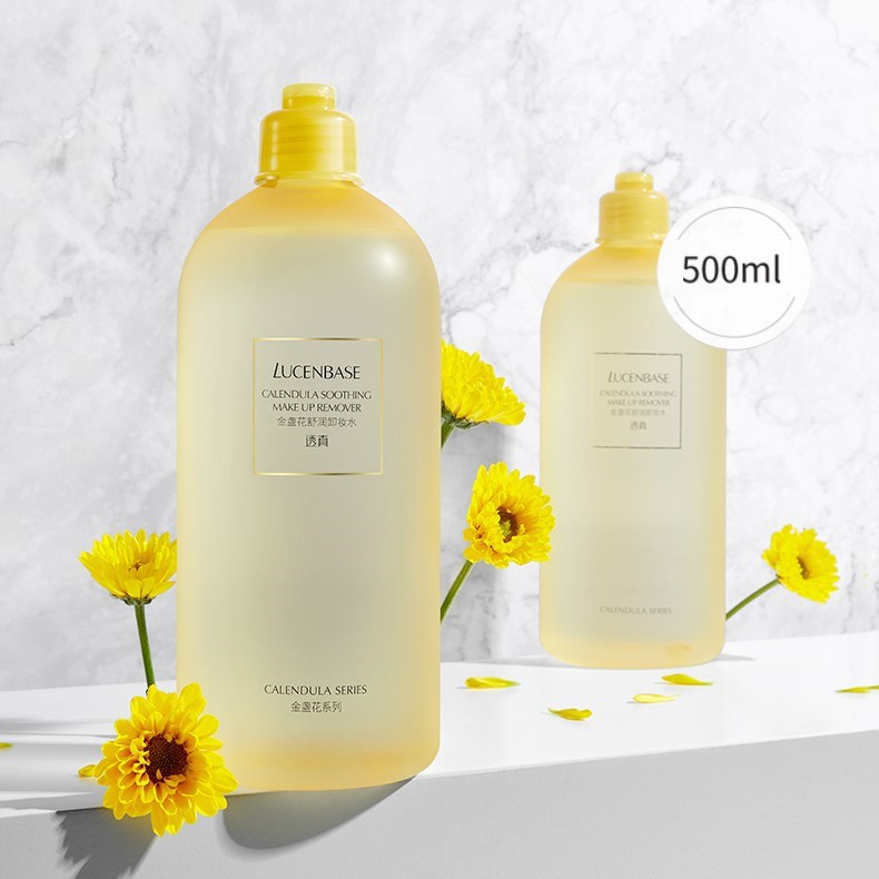 Nước tẩy trang hoa cúc Lucenbase làm sạch dịu da Calendula Soothing Make Up Remover 500ml