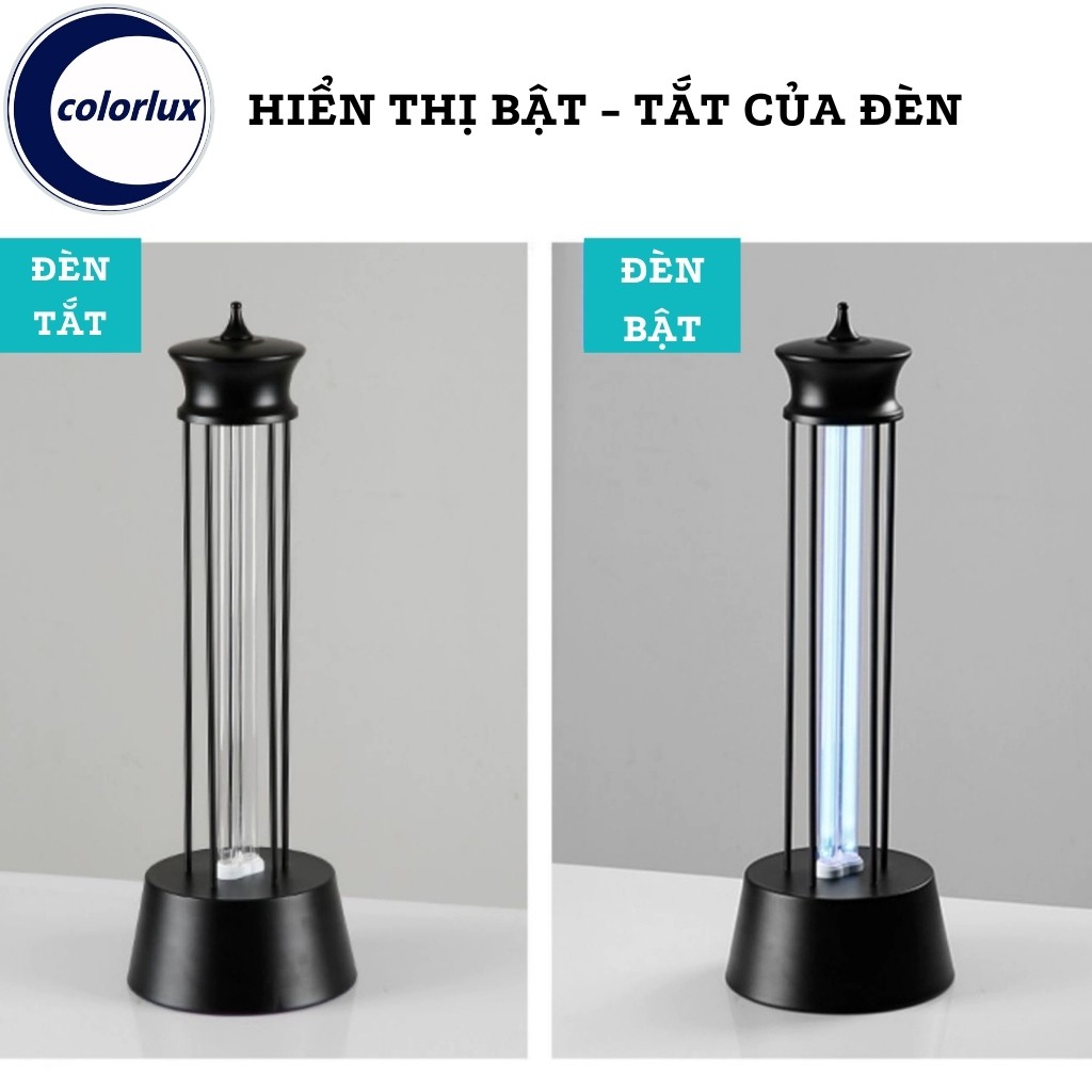 Đèn Khử Trùng Diệt Khuẩn OZONE Tia Cực Tím UV COLORLUX Có Remote 34W