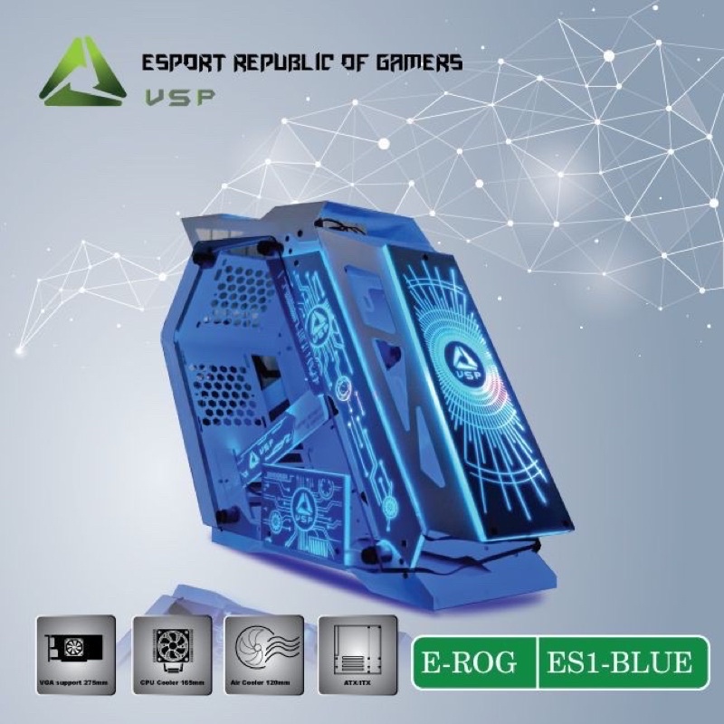 Vỏ Case VSP E-ROG ES1 Gaming (no FAN)