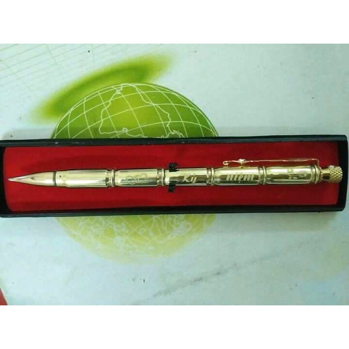 Bút bi vỏ đạn k54 5 đốt khắc Laser