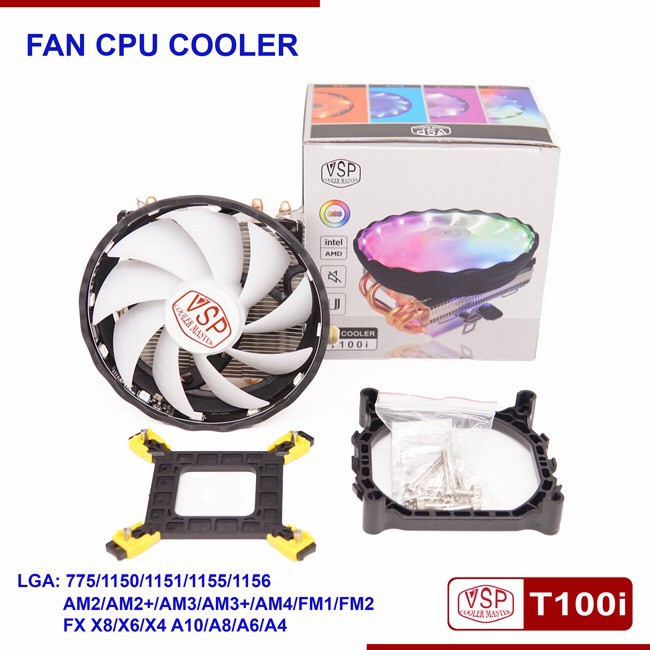 Fan CPU VSP COOLER MASTER T100i LED ( HÀNG MỚI )