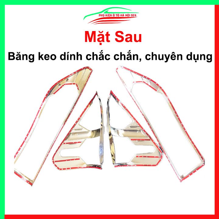 Ốp viền đèn pha hậu mạ crom Hilux Revo 2016-2020 chống trầy trang trí bảo vệ xe