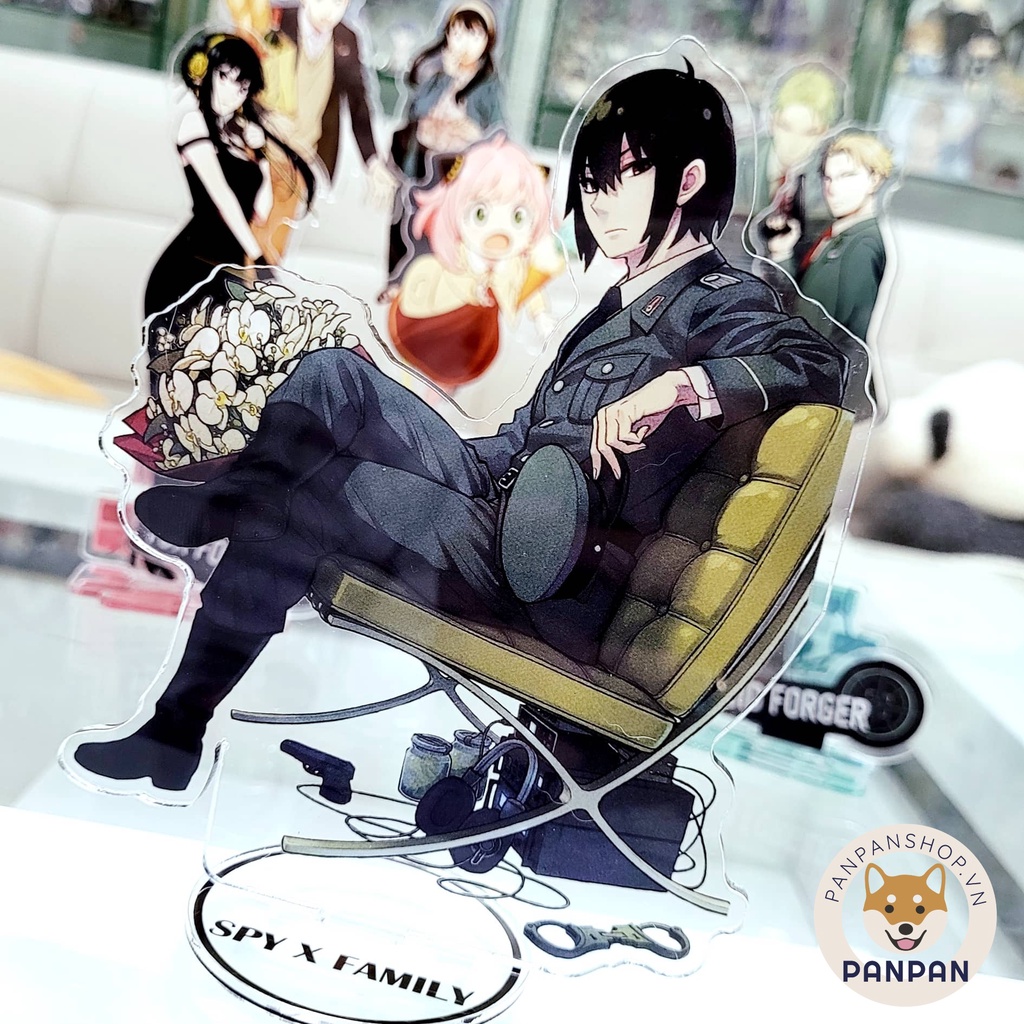 Mô Hình Standee acrylic Anime Spy x Family (15cm) Loid, Anya, Yor Forger