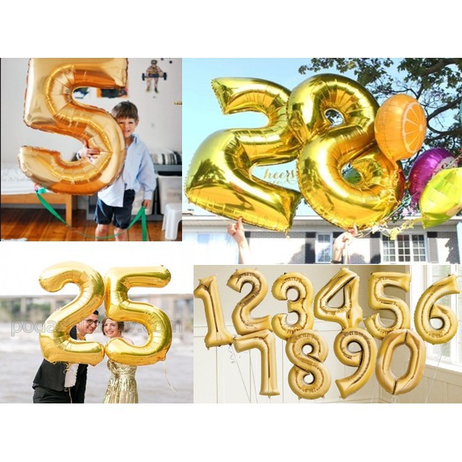 Sỉ Bóng Bay Số Đại Size 75cm