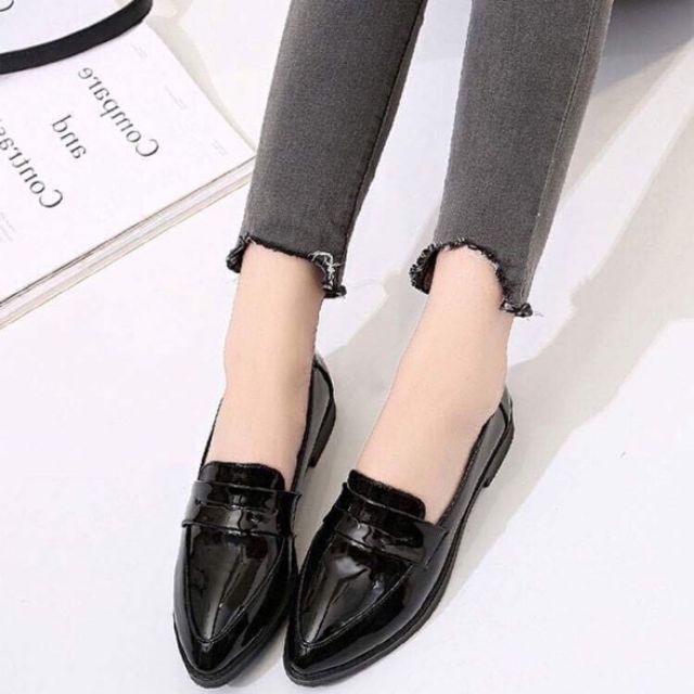 Giày Oxford mũi nhọn Allion cao cấp (Ảnh thật cam thường)