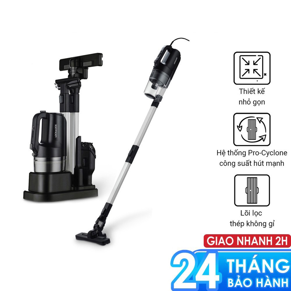 Máy hút bụi Lock&Lock Handy Vacuum Cleaner 400W 0.4L ENV336BLK - babyhopsg