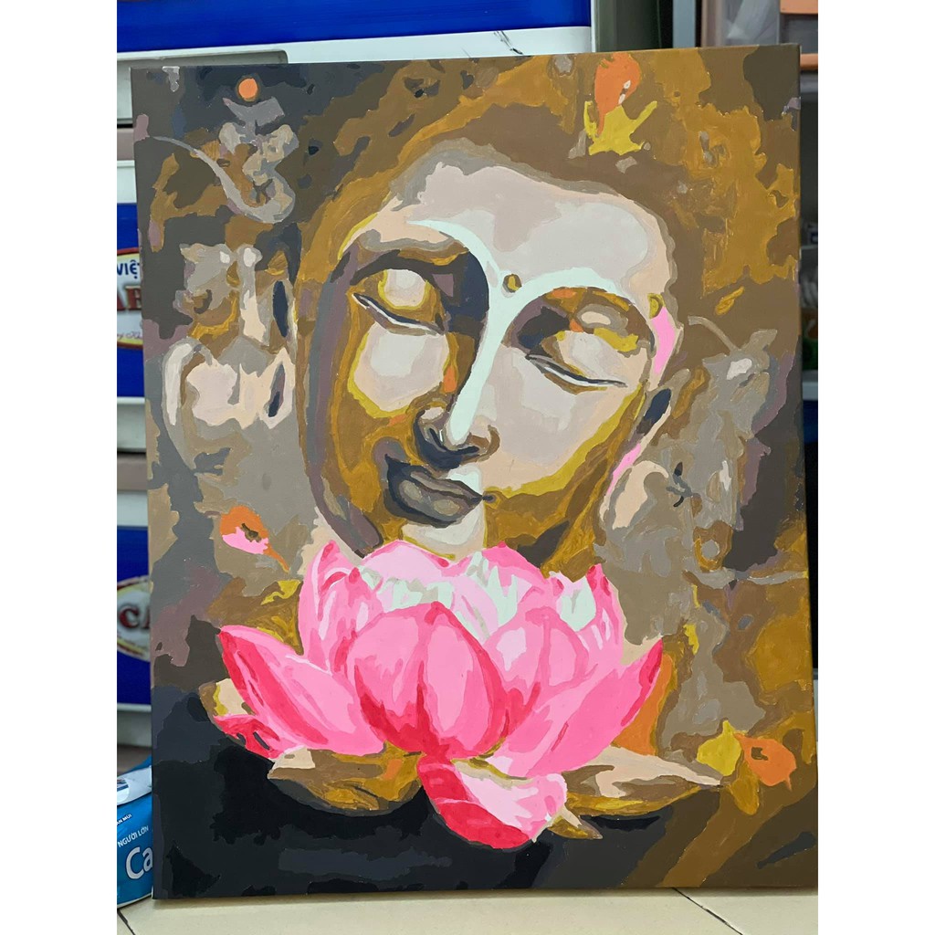 Tổng hợp các mẫu tranh số hóa Phật được yêu thích nhất size 40x50cm đã căng khung và đầy đu phụ kiện