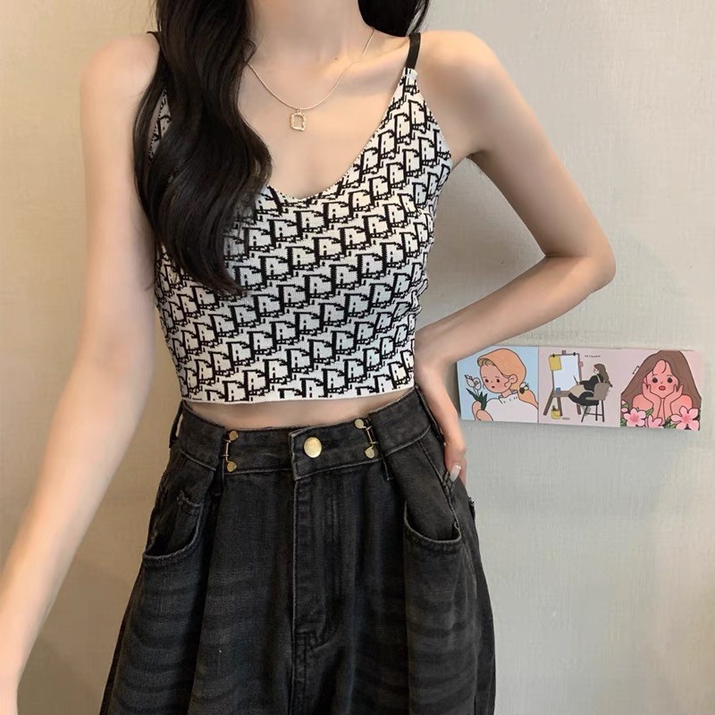 Áo Hai Dây Dior- Như Hình