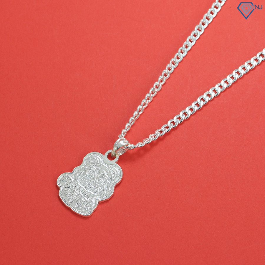 Dây chuyền cho bé bạc nguyên chất hình con hổ khắc tên DCT0092 - Trang Sức TNJ