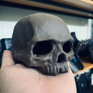 Mô hình Gốm Đầu Lâu , đồ chơi thủy sinh tép cảnh, pleco trang trí bể thủy sinh, bể tép cảnh, bể pleo