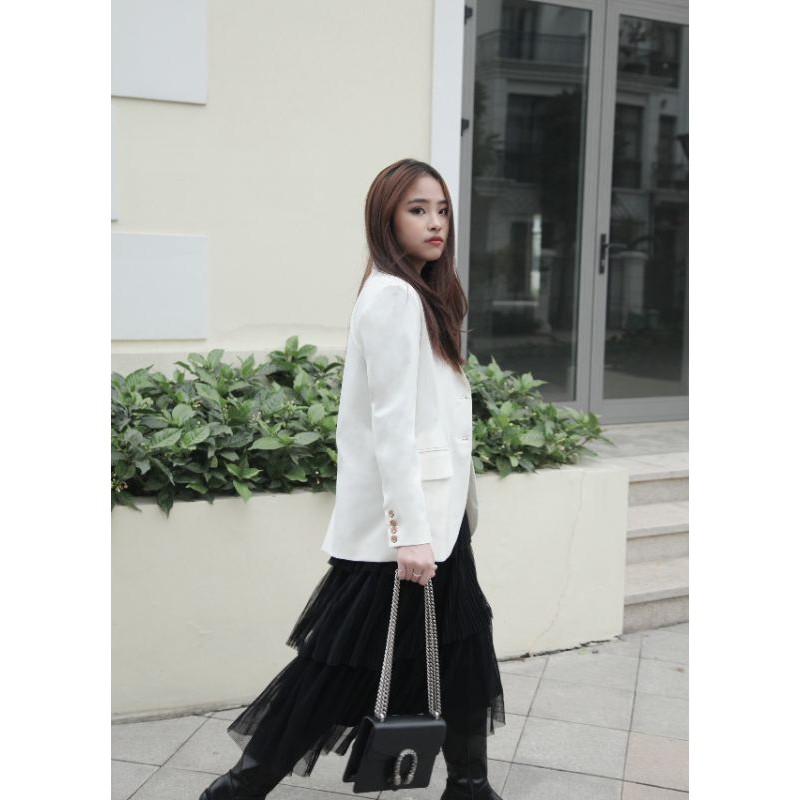 LITA BLAZER - áo blazer trẻ trung thanh lịch màu trắng
