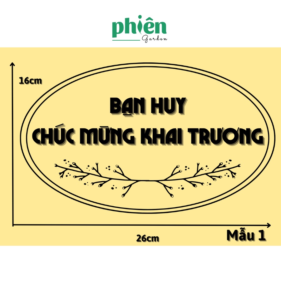 Tờ In Chúc mừng khai trương theo yêu cầu