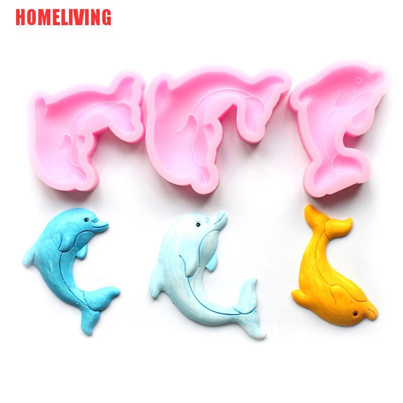 Khuôn silicone Tạo Hình Cá Heo Làm Bánh Kẹo