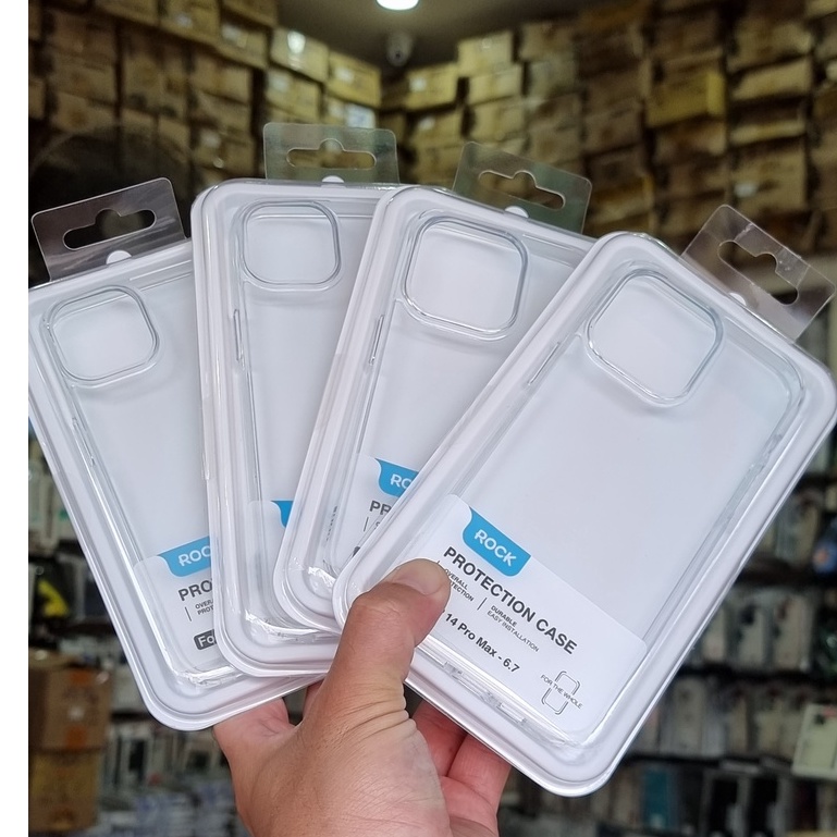 Ốp lưng Rock Speca trong suốt cho iPhone 14, 14 Pro, 14 Max, 14 Pro max trong cứng viền dẻo không ố màu chống sốc