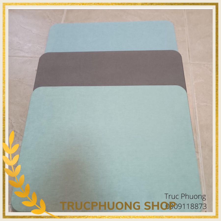 >Thảm đá siêu thấm, siêu hút nước nhà tắm hàng cao cấp kích thước 30x40cm tặng kèm miếng nhám vệ sinh thảm