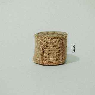 Cuộn vải bố thô - handmade - trang trí