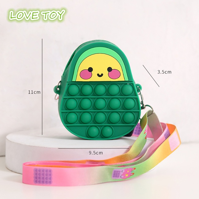 Nkodok Pop It Last Mouse Messenger Kiểu Hoạt Hình Đựng Tiền Xu Đồ Chơi Giảm Căng Thẳng Dành Cho Nữ
