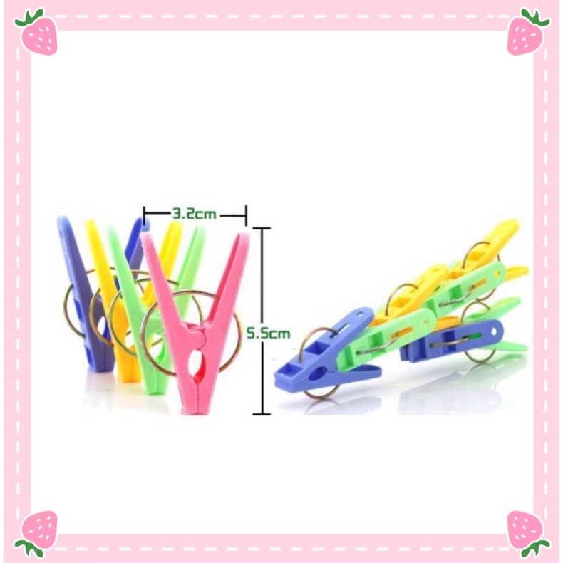 Kẹp Phơi Quần Áo Thuận Hưng Bằng Nhựa Tiện Lợi Nhiều Màu