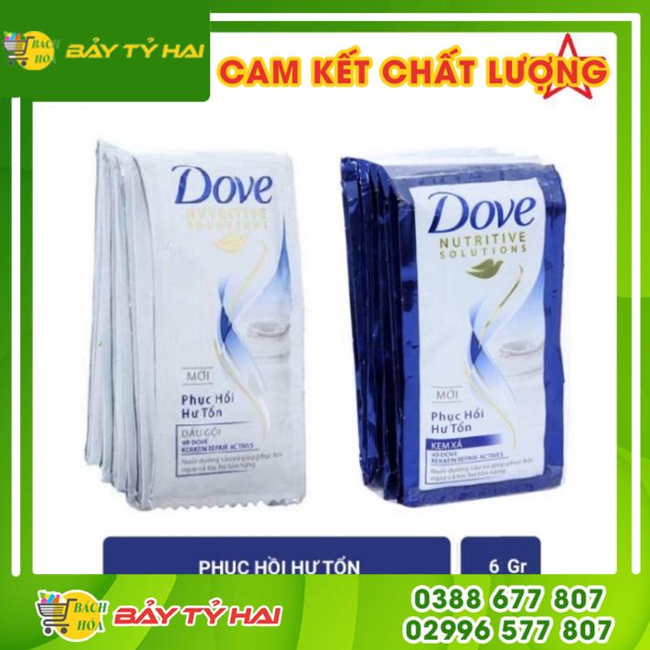 DOVE Phục Hồi Hư Tổn Dây 6g x 12 Gói