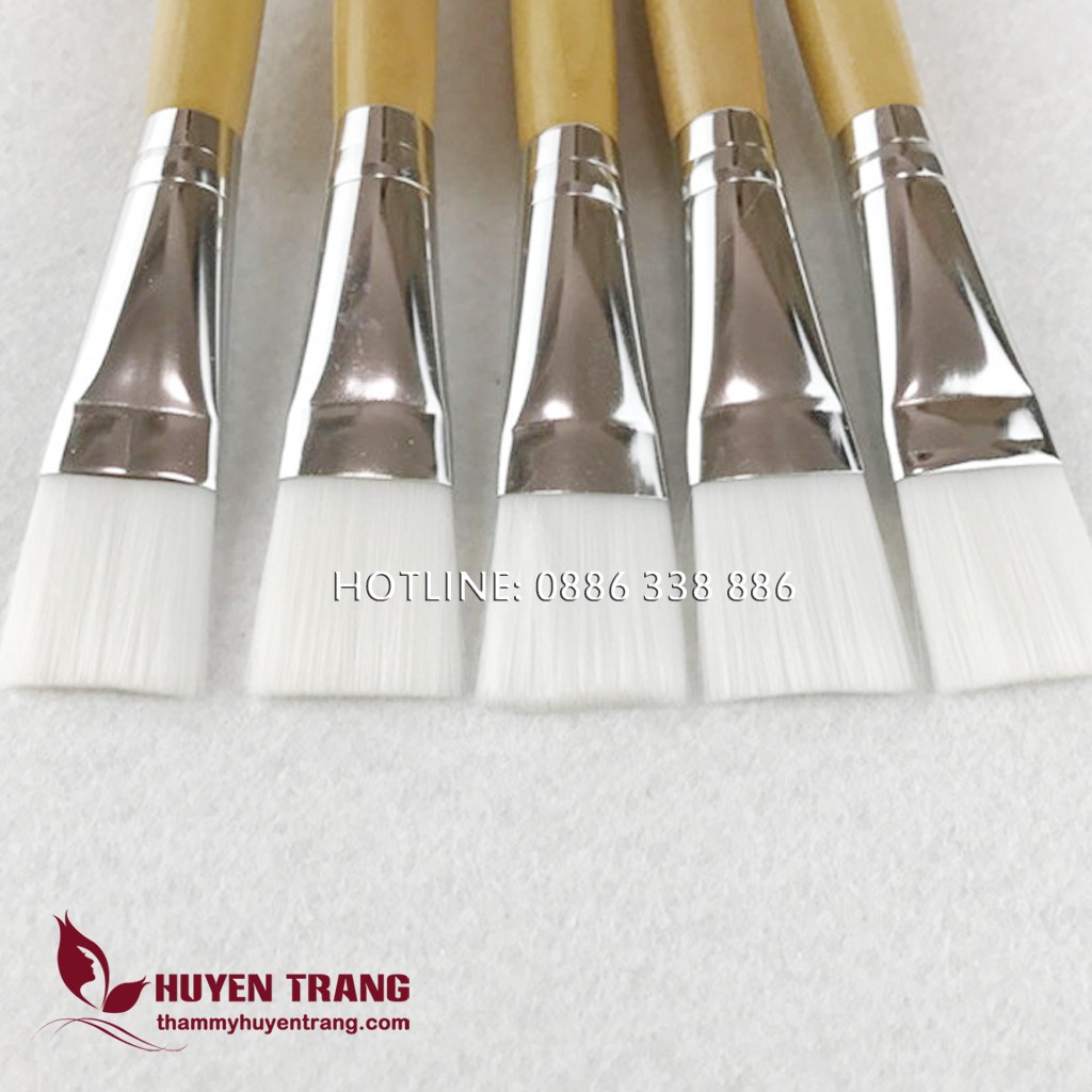 Chổi Cọ Đắp Mặt Nạ Cán Gỗ Sang Chảnh Cao Cấp - Thẩm Mỹ Huyền Trang NANOCEE