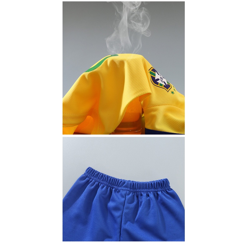 Bộ Đồ Đá Banh Ngắn Tay Thoáng Khí Dành Cho Bé 1-10 Tuổi