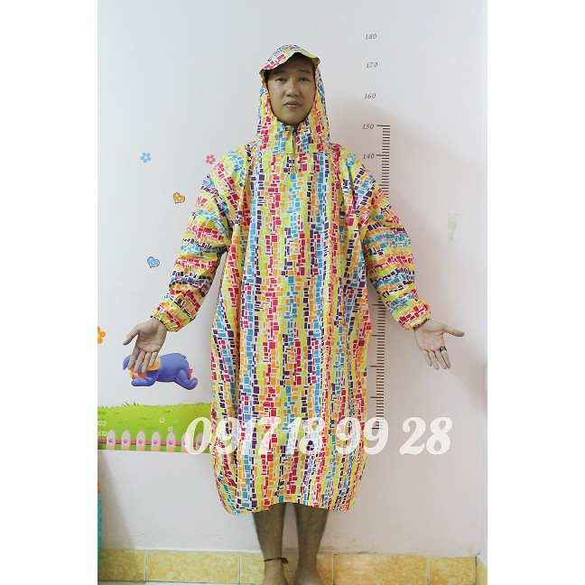 Áo mưa bít, không xẻ tà