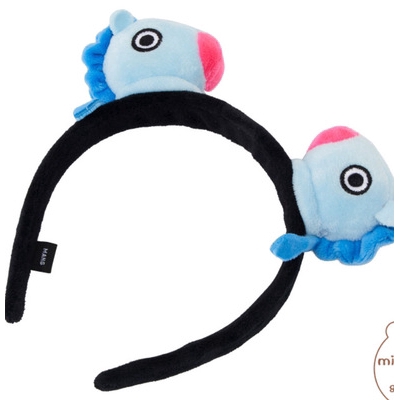 Army BTS hairband new store special bullet proof youth group cute headband Plush Doll hairband hairband hair ornament cleansing headband bt21 cartoon girl Lori