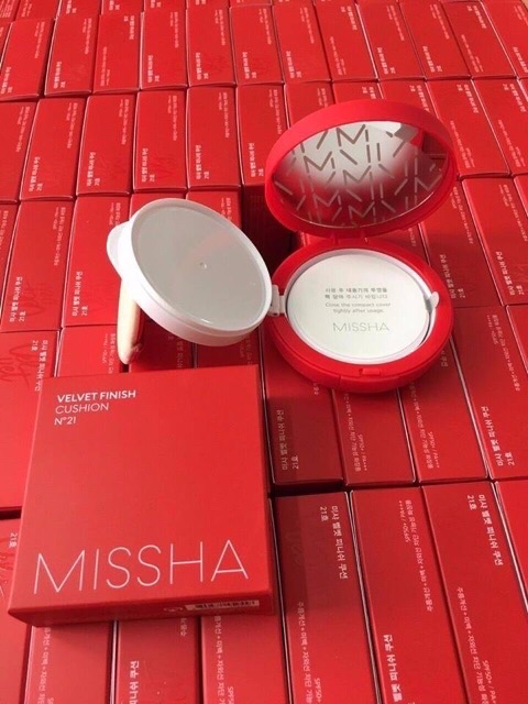 Phấn Nước Mỏng Mịn, Che Phủ Tốt, Lâu Trôi Missha Velvet Finish Cushion SPF50+PA+++