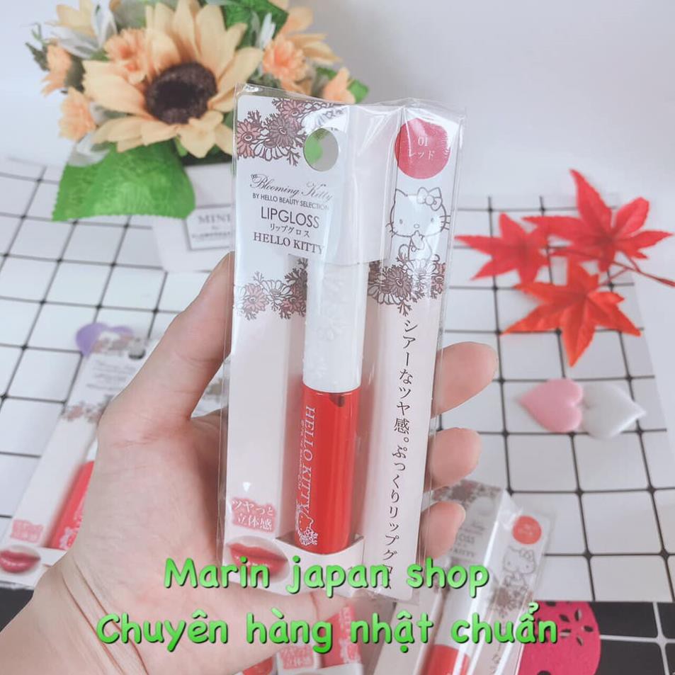 (Chỉ 80k) Son dưỡng môi có màu nhẹ nhàng tươi tắn hello kitty mèo xinh xắn lip gloss Nội địa Nhật Bản