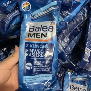 Dao cạo râu lưỡi kép Balea men túi 10 chiếc của đức