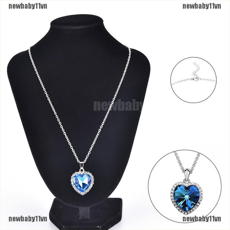 Vòng cổ Mặt Trái Tim Đính Đá Pha Lê