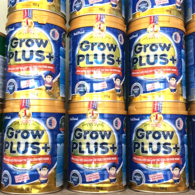 Sữa bột Grow Plus NutiFood lon 900g Date 2022