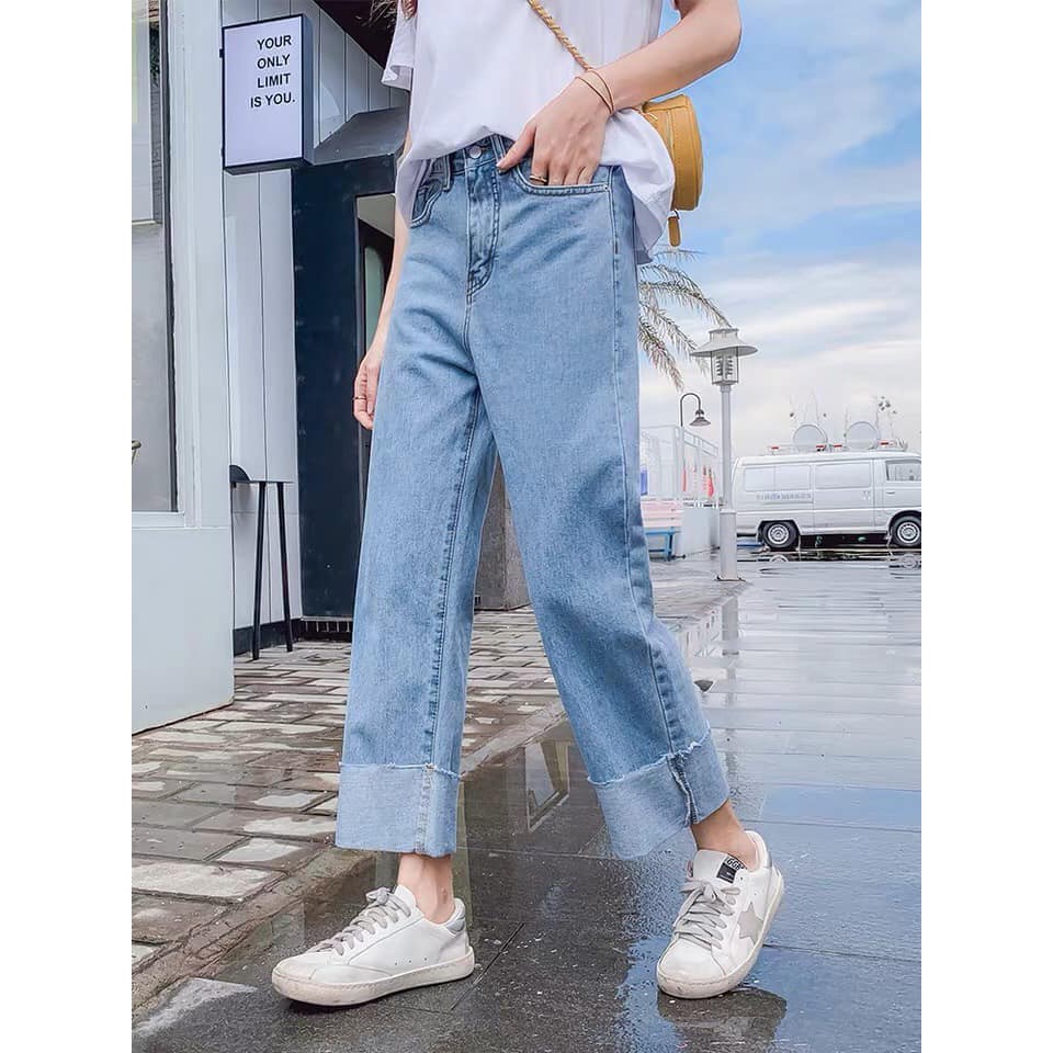 Quần Jean nữ ống rộng - Hàng cao cấp xuất khẩu Việt Nam | BigBuy360 - bigbuy360.vn