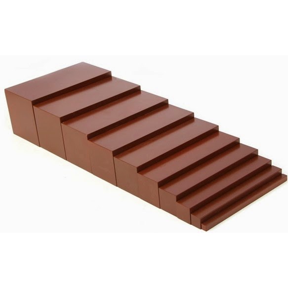 (Phiên bản quốc tế) Thang nâu Montessori - Brown stair