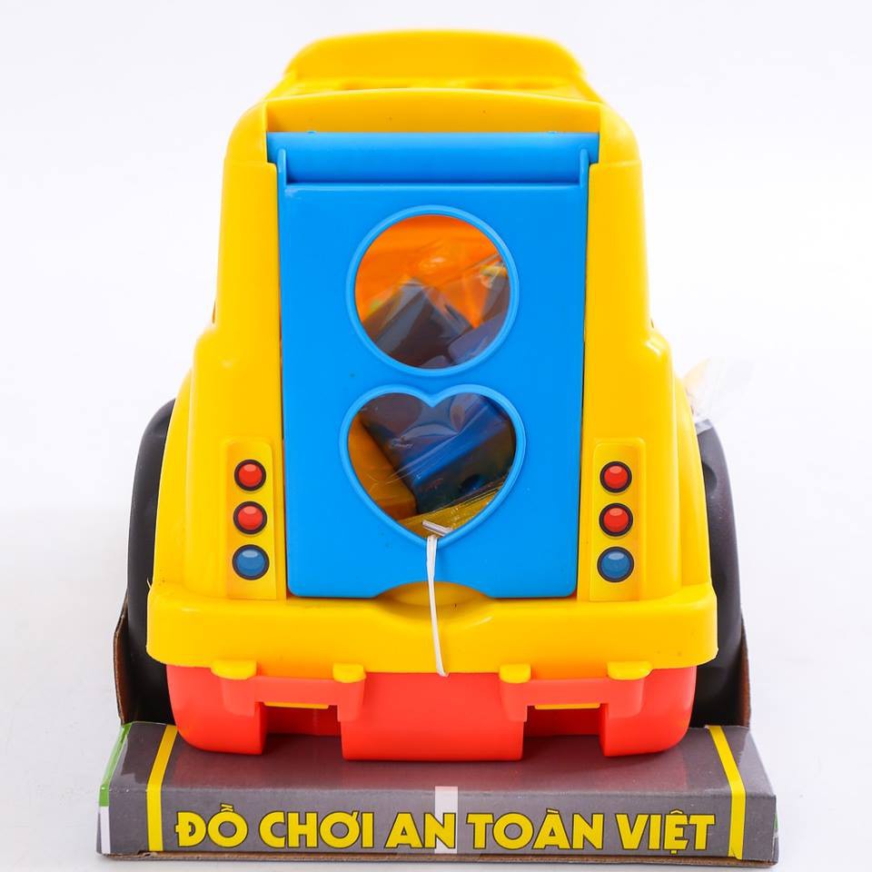 ĐỒ CHƠI XE THẢ HÌNH MẦM NON CHO BÉ - XE BUS THẢ CÁC KHỐI HÌNH HỌC CHO BÉ YÊU [Giúp Bé Phân Biệt Hình Khối và màu sắc]