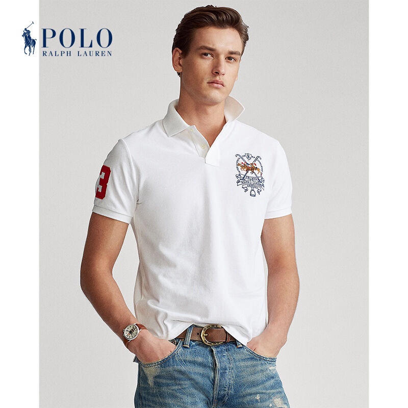 Áo Thun Polo Ralph Lauren Ngắn Tay Ôm Dáng Vừa Vặn Với Thiết Kế Thanh Lịch
