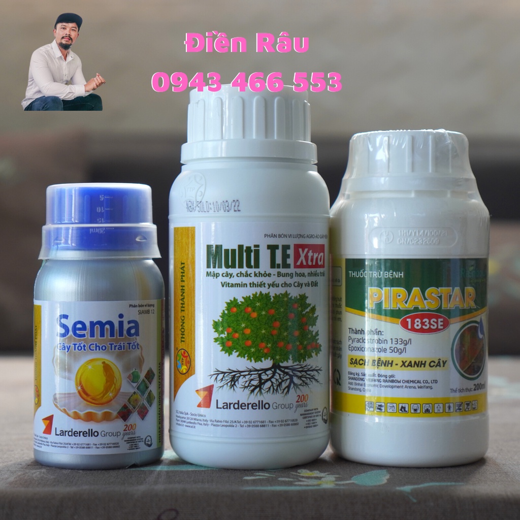 Combo Cho Ớt Thán Thư Trái Gồm Siêu Phẩm Semia- Multi TE- Pirastar
