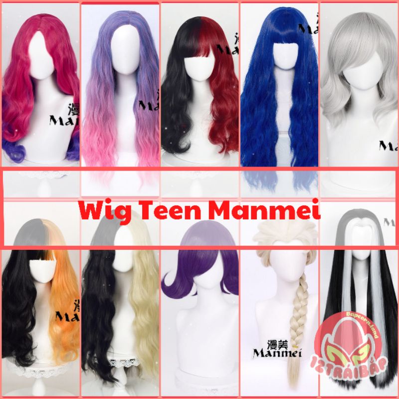 Tóc Giả Wig Teen Manmei Lưới Hoa