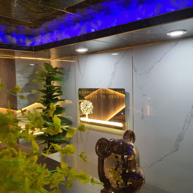 Gương tranh nghệ thuật Diamond House Art Design phôi Bỉ