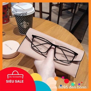 Gọng kính cận thời trang [Cắt kính mắt cận-loạn] Gọng cận vuông 8095