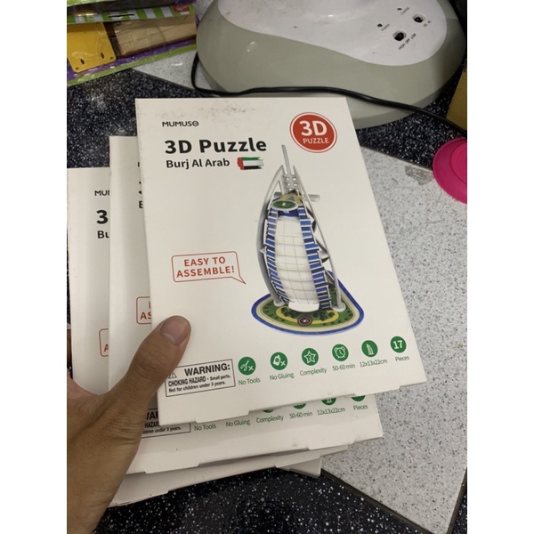 bộ đồ chơi 3d 17 mảnh xếp hình giấy