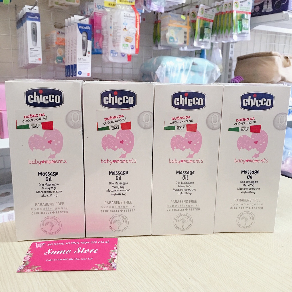 Dầu massage Chicco chiết xuất cám gạo chicco