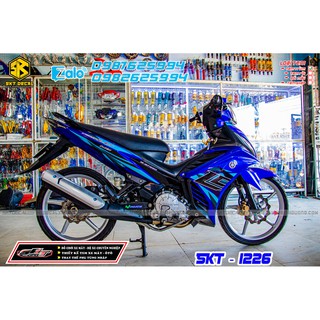 tem rời exciter 135 xanh đen lc