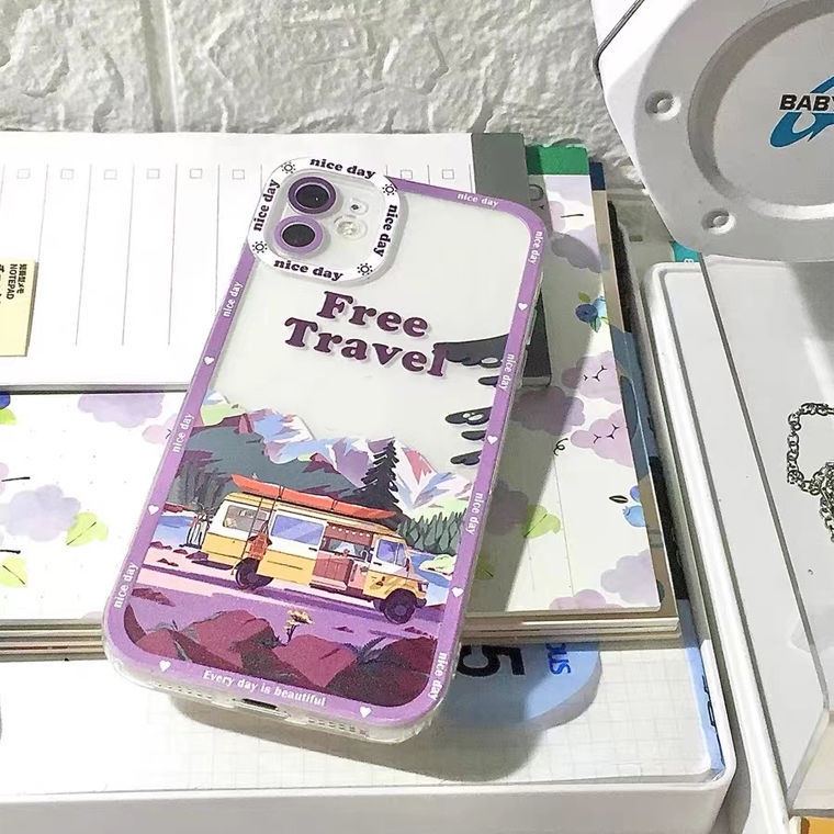 Ốp Điện Thoại Silicon Mềm Trong Suốt Chống Sốc Hình Tranh Sơn Dầu Cho IPhone 11 13 12 Pro Max Mini XS XR X 7 8 6S SE 2020 Plus