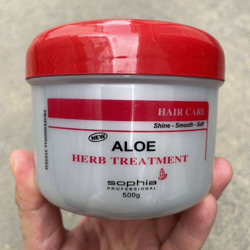KEM HẤP TÓC THẢO DƯỢC ALOE HERB TREATMENT SOPHIA PROFESSIONAL 500ML