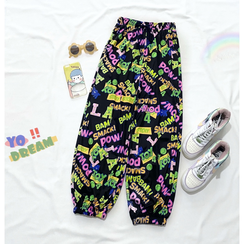 Quần dài hoạt hình jogger cartoon cute bông tím marvel iron man unisex cryaotic10