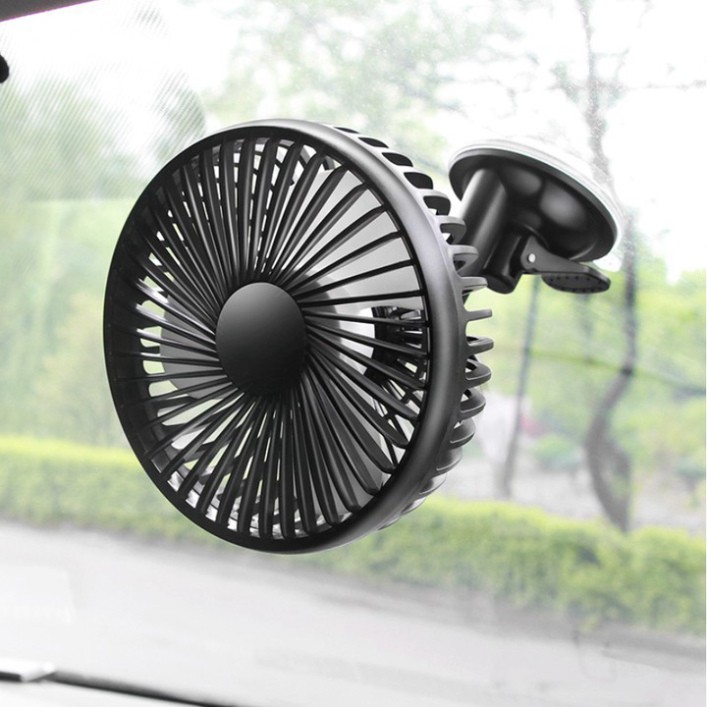 Sản Phẩm Quạt máy đơn mini trên ô tô gắn taplo và kính R-8039 .