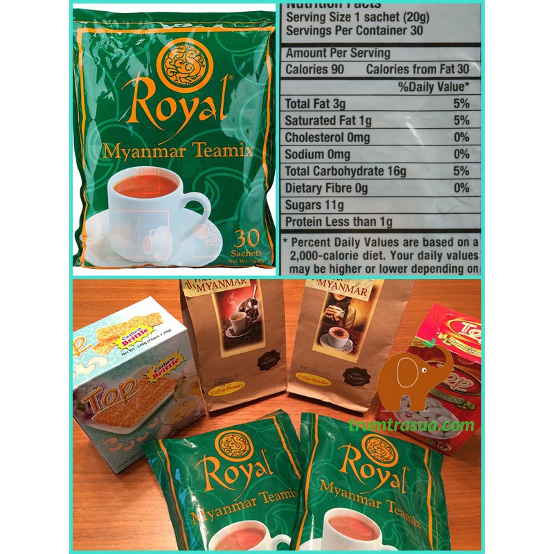 Trà Sữa Gói Tự Pha Royal Myanmar Teamix Combo 2 Gói Lớn Sài Gòn Đặc Sản