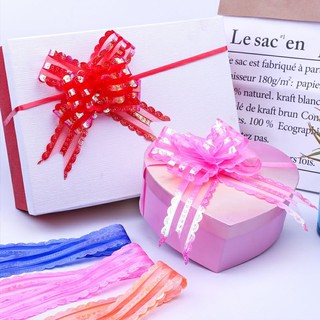 1 túi 10 nơ rút voan bèo 5cm